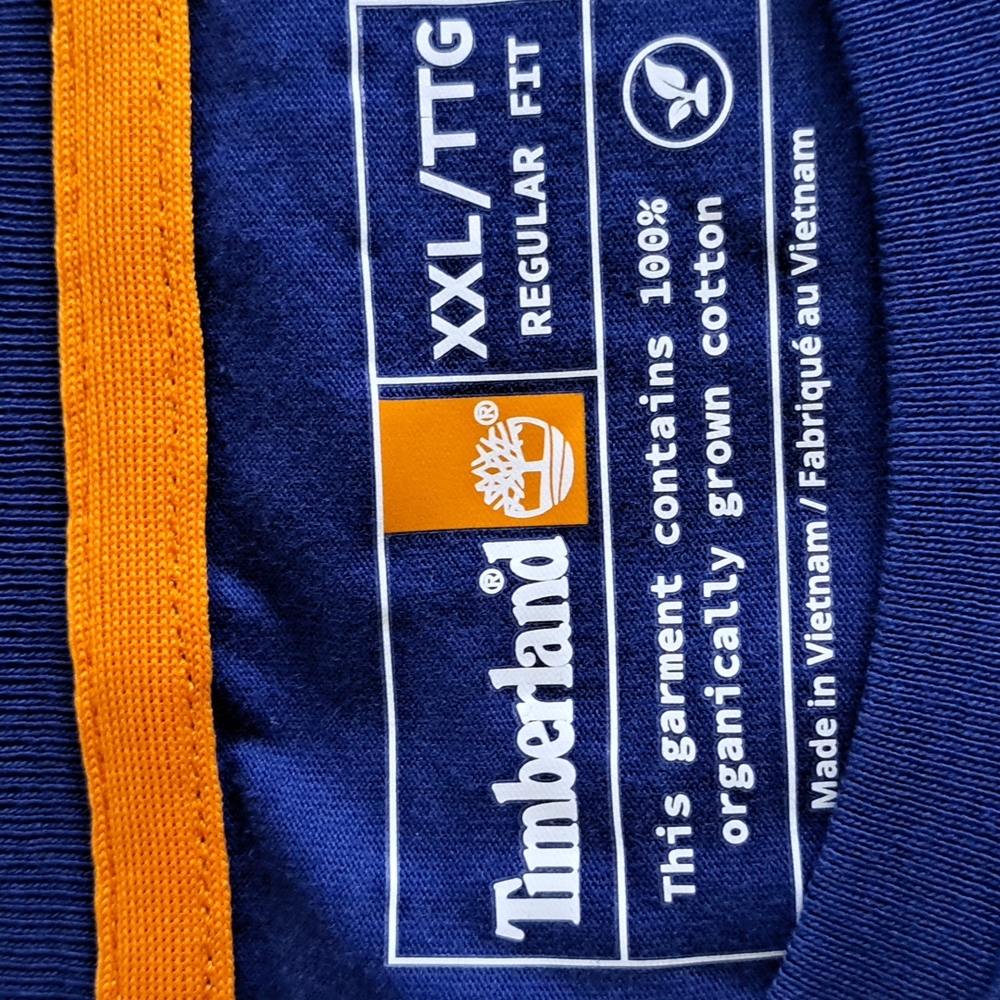 Timberland Organic Cotton Short Sleeve Tee Shirt with Logo - Picture 5 of 5